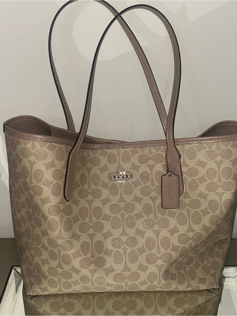 Coach Signature Canvas City Tote